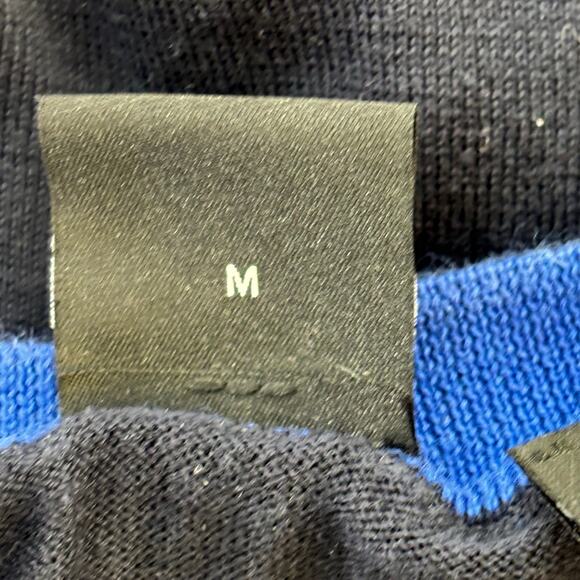 BOSS Hugo Boss Fabello Light Cotton Pullover Sweater LS Mens Medium Black Cotton - Picture 4 of 5